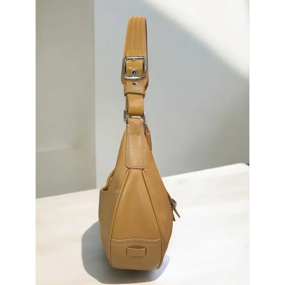 Vintage Coach 7548 Hamptons Leather Buckle Hobo Bag & Wristlet